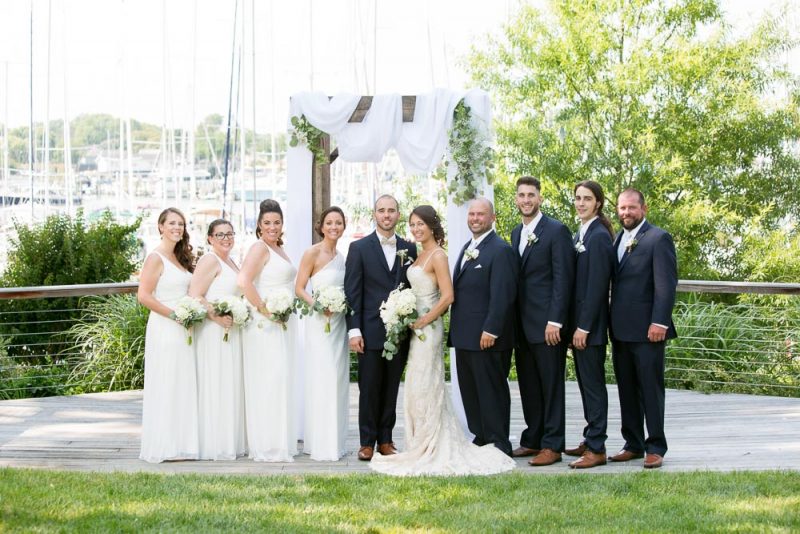 Wedding Party on deck at Port Annapolis