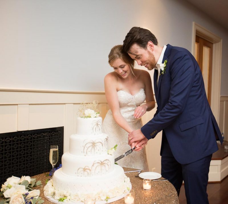 CBBC Bride and groom cutting cake