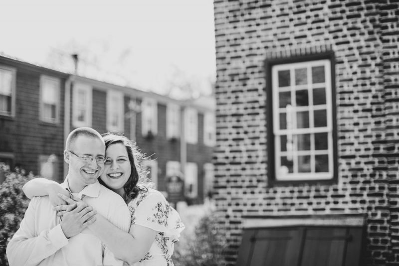 A couple engaged to be married in Annapolis