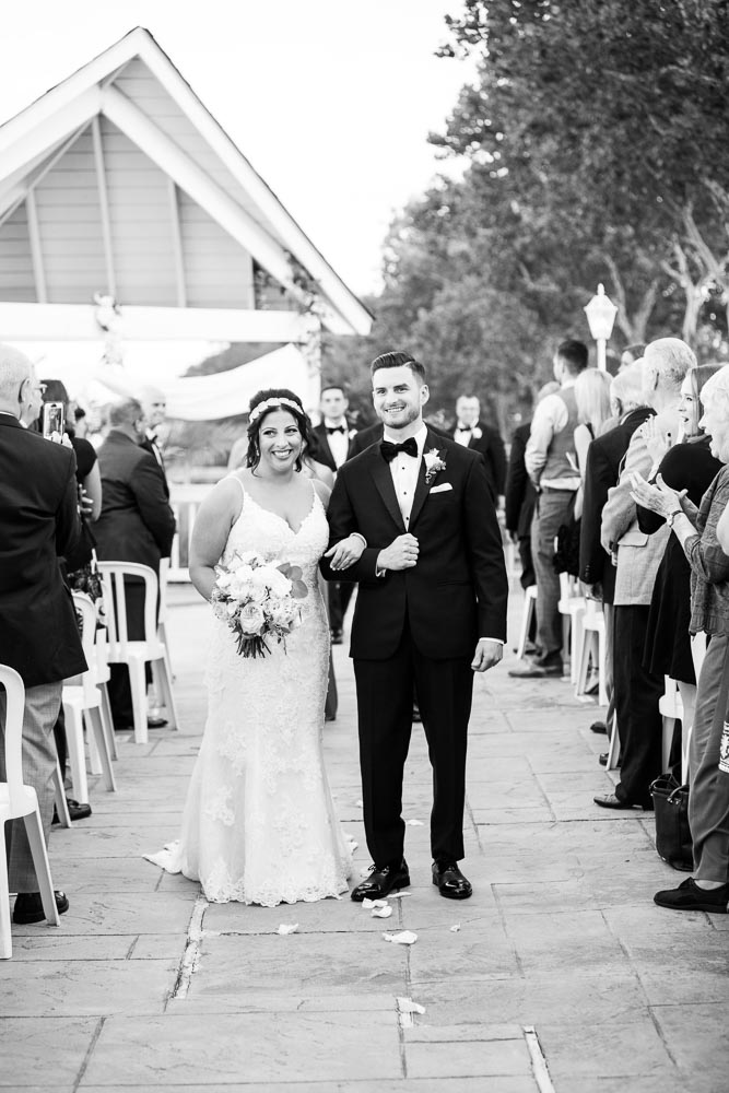 Bride and groom wedding ceremony at Kurtz's Beach