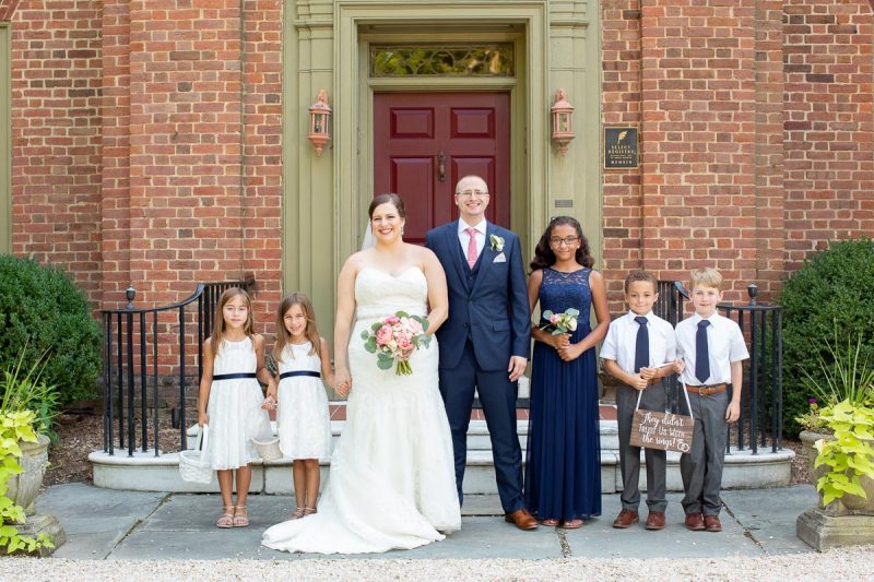 flower girls and ring bearers at Great oak manor